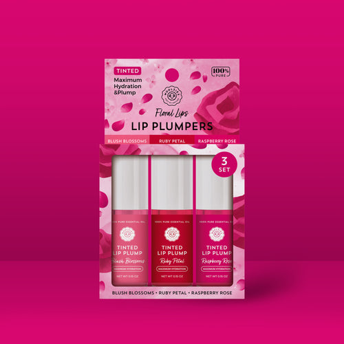 Floral Lips Plumping Lip Gloss Set