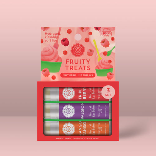 Fruity Treats  Lip balm set of 3