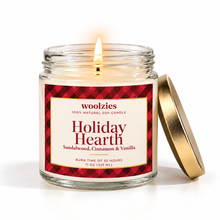 Load image into Gallery viewer, Holiday Hearth Soy Candle – 11oz