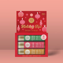 Load image into Gallery viewer, Holiday Trio Lip Balm Set