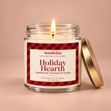Load image into Gallery viewer, Holiday Hearth Soy Candle – 11oz