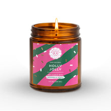 Load image into Gallery viewer, Holly Jolly Soy Candle –  3.5 oz