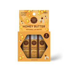 Load image into Gallery viewer, Honey Butter Lip Balm Set Of 3