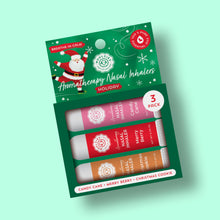 Load image into Gallery viewer, Holiday Aromatherapy Nasal Inhaler Set – 3 Pack