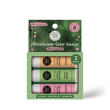 Load image into Gallery viewer, Daily Relief Aromatherapy Nasal Inhaler Trio – 3 Pack