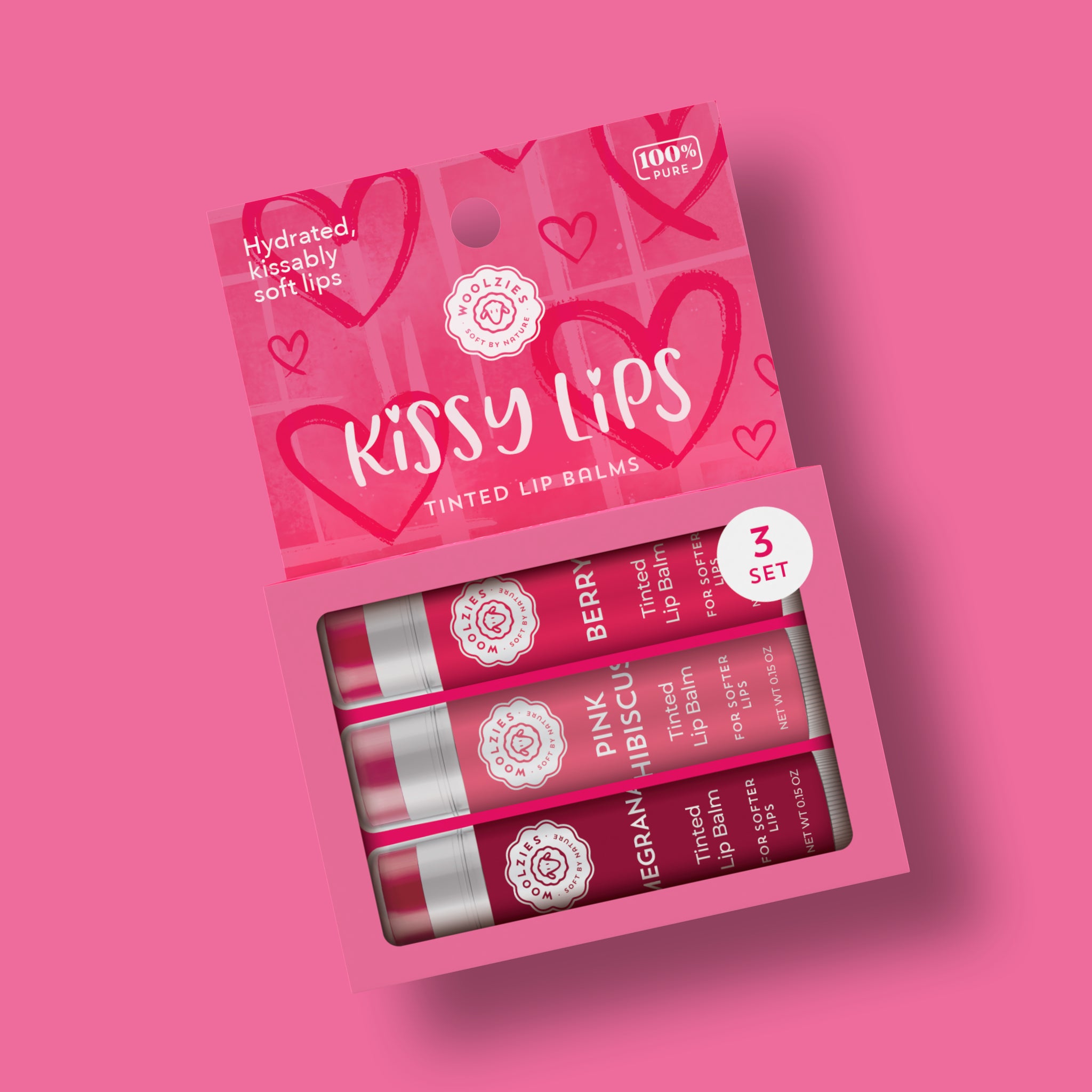 Kissy LIps Tinted Lip Balm Set of 3 –