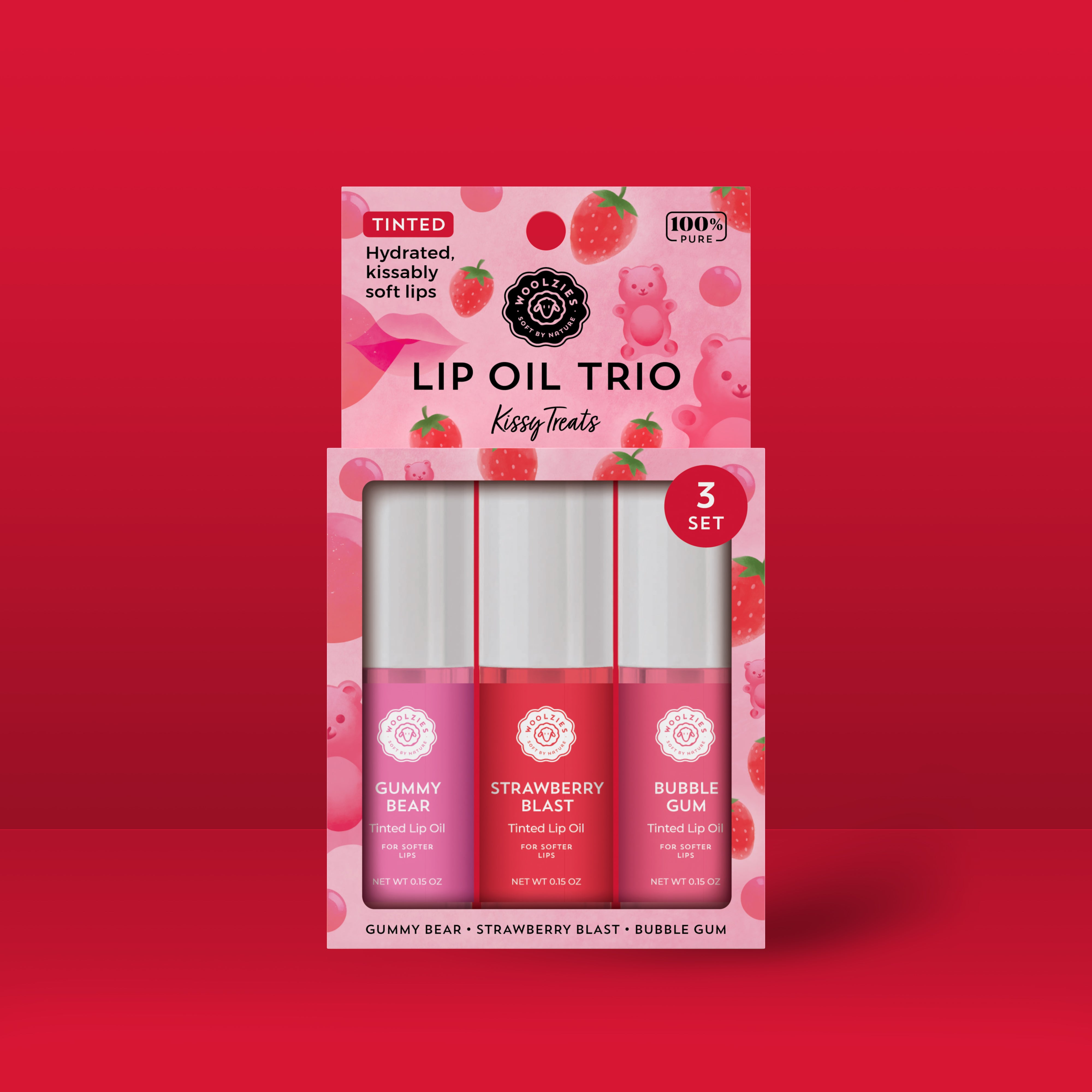 Tinted Lip Oil Trio - Kissy Treats – Woolzies.com