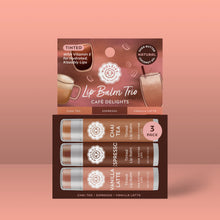 Load image into Gallery viewer, Cafe Delights Tinted Lip Balm Trio