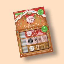 Load image into Gallery viewer, Christmas Lip Balm Trio – Candy Cane, Vanilla Frosting &amp; Gingerbread