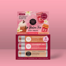 Load image into Gallery viewer, Cozy Treats Tinted Lip Balm Trio