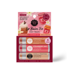 Load image into Gallery viewer, Cozy Treats Tinted Lip Balm Trio
