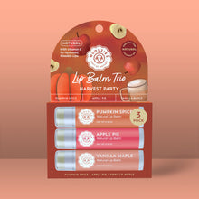 Load image into Gallery viewer, Harvest Party Natural Lip Balm Trio