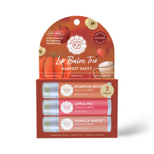 Load image into Gallery viewer, Harvest Party Natural Lip Balm Trio
