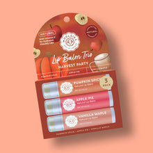 Load image into Gallery viewer, Harvest Party Natural Lip Balm Trio