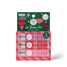 Load image into Gallery viewer, Holiday Kisses Tinted Lip Balm Trio – Holiday 3 Pack