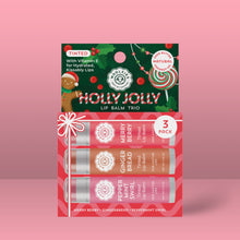 Load image into Gallery viewer, Holly Jolly Tinted Lip Balm Trio – Holiday 3 Pack