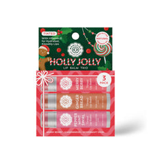 Load image into Gallery viewer, Holly Jolly Tinted Lip Balm Trio – Holiday 3 Pack