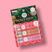 Load image into Gallery viewer, Holly Jolly Tinted Lip Balm Trio – Holiday 3 Pack
