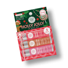 Load image into Gallery viewer, Holly Jolly Tinted Lip Balm Trio – Holiday 3 Pack
