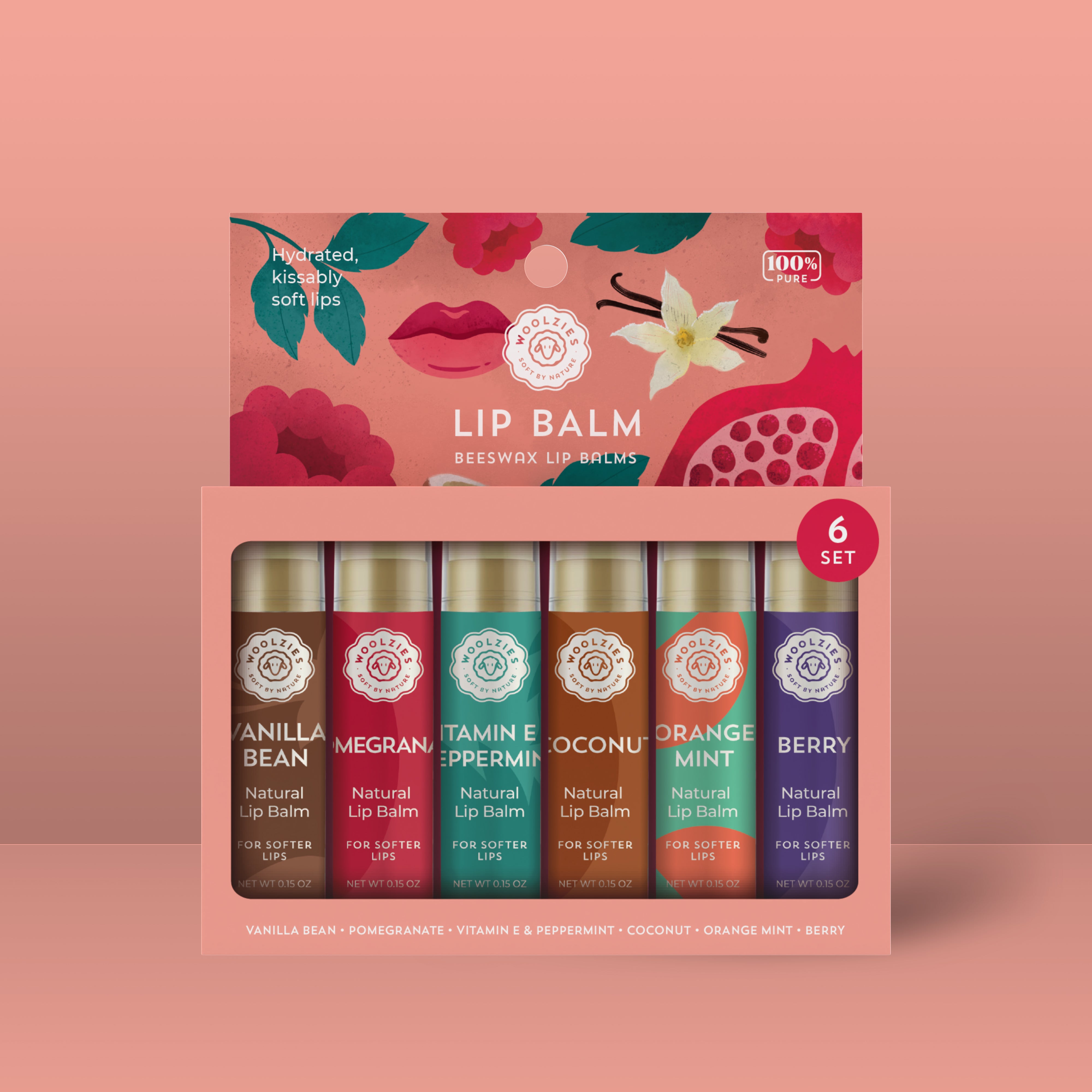 Lip Balm Set Of 6 – Woolzies.com