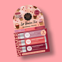 Load image into Gallery viewer, Seasonal Fruits Tinted Lip Balm Trio