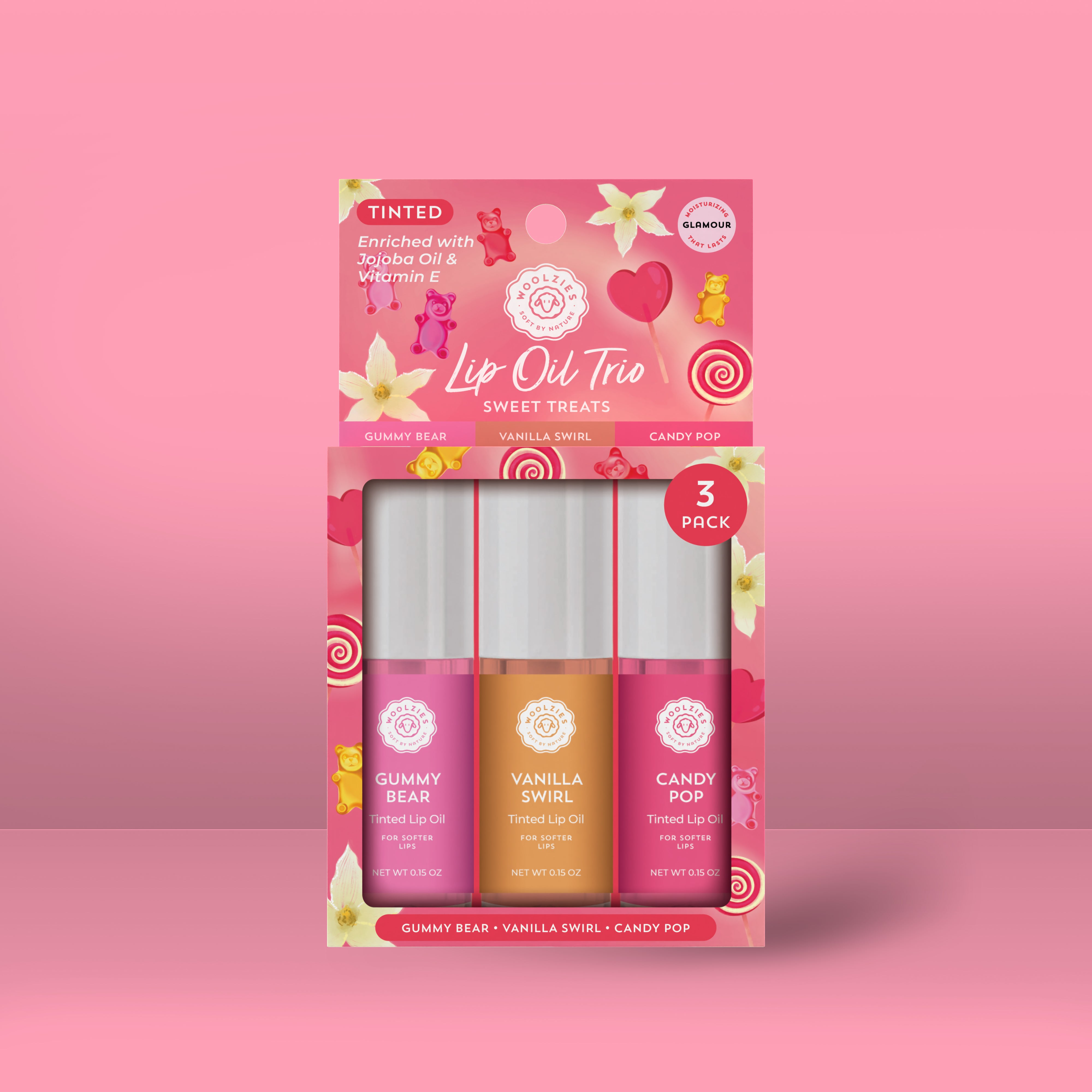 Tinted Lip Oil Trio - Sweet Treats – Woolzies.com