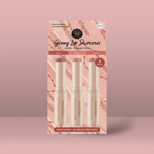 Glowy Lip Shimmer Trio - Nude Collection