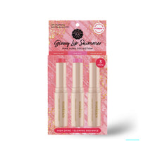 Load image into Gallery viewer, Glowy Lip Shimmer Trio – Pink Aura Collection