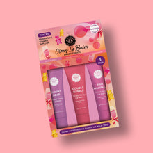 Load image into Gallery viewer, Glowy Lip Balm Trio – Sweet Treats Collection