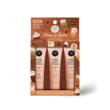 Load image into Gallery viewer, Cafe Treats Tinted Glowy Lip Balm Trio