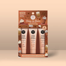 Load image into Gallery viewer, The Cafe Edit Tinted Glowy Lip Balm Trio