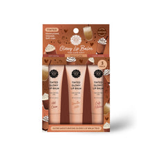 Load image into Gallery viewer, The Cafe Edit Tinted Glowy Lip Balm Trio