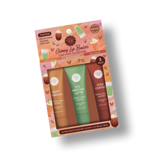 Load image into Gallery viewer, Glowy Lip Balm Trio – Iced Café Collection