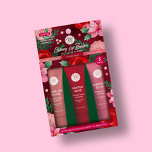 Load image into Gallery viewer, Mistletoe &amp; Rose  Glowy Lip Balm Trio