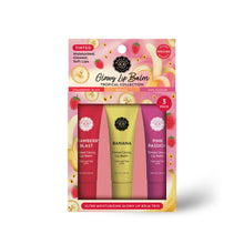 Load image into Gallery viewer, Glowy Lip Balm Trio – Tropical Collection