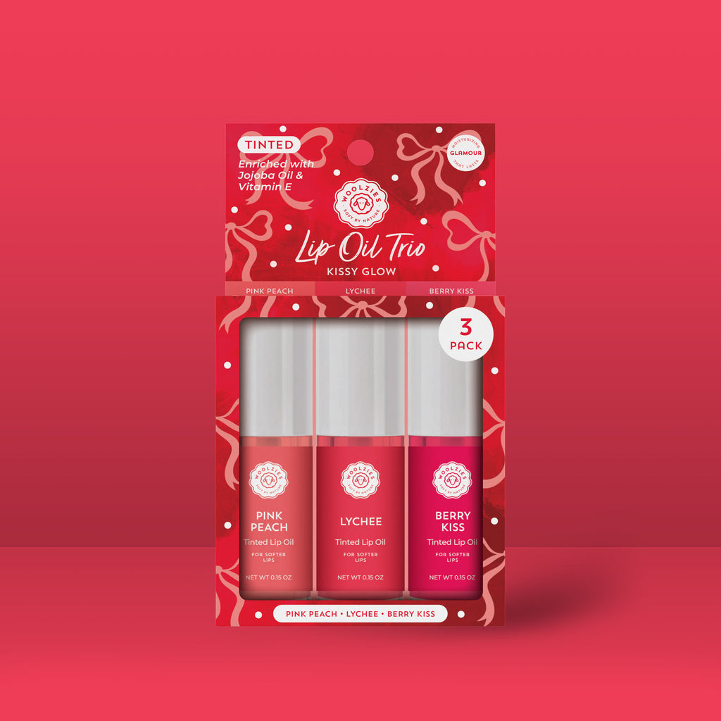 Tinted Lip Oil Trio - Kissy Glow – Woolzies.com