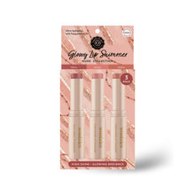 Load image into Gallery viewer, Glowy Lip Shimmer Trio - Nude Collection