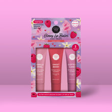 Load image into Gallery viewer, Glowy Lip Balm Trio – Kissy Treats Collection