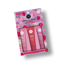 Load image into Gallery viewer, Glowy Lip Balm Trio – Kissy Treats Collection