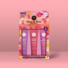 Load image into Gallery viewer, Glowy Lip Balm Trio – Sweet Treats Collection