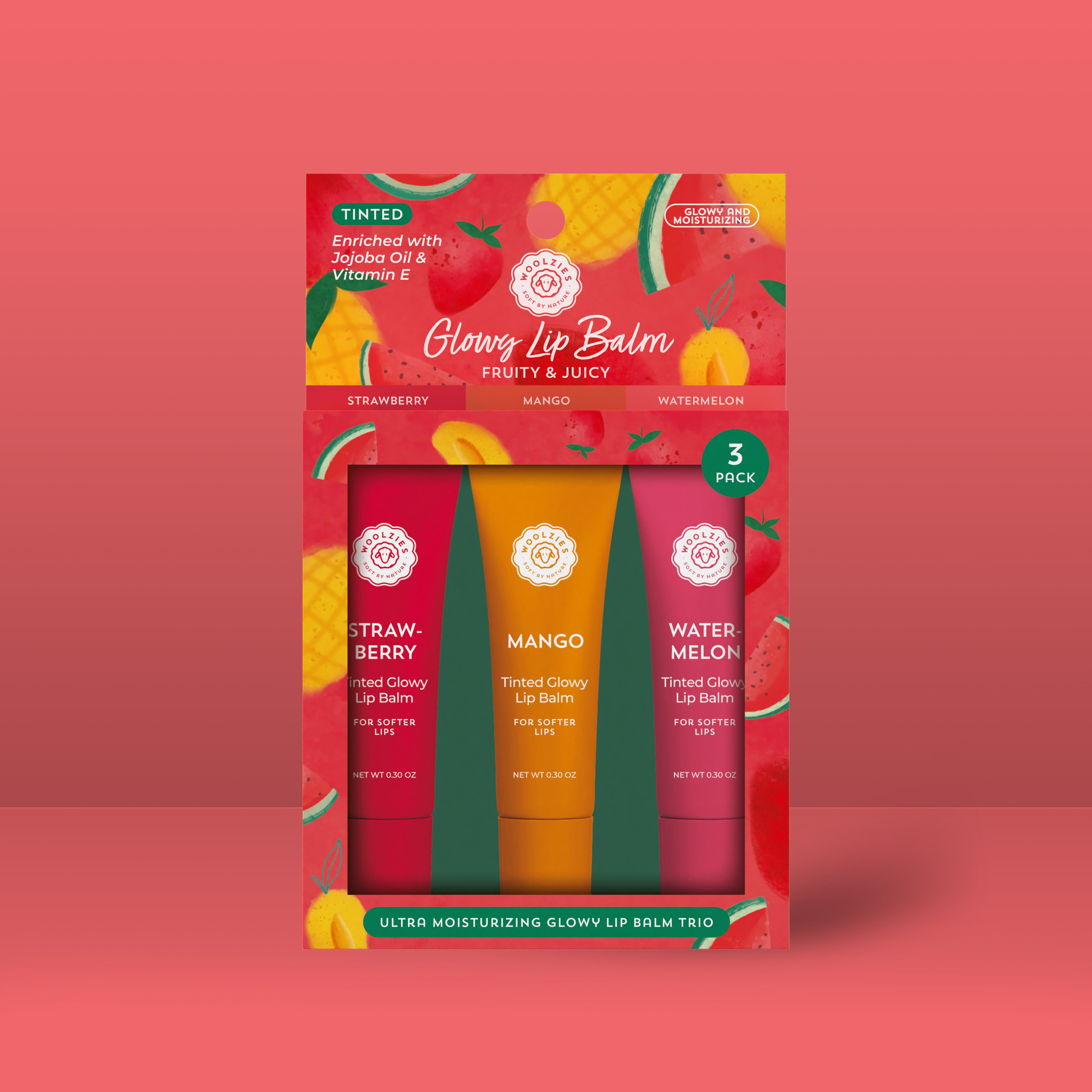 Fruity & Juicy Glowy Lip Balm Trio – Woolzies.com