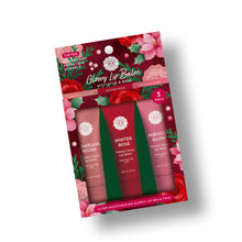 Load image into Gallery viewer, Mistletoe &amp; Rose  Glowy Lip Balm Trio