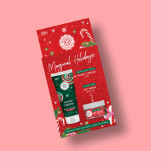 Load image into Gallery viewer, Magical Holidays Hand Cream Lip Mask Gift Set – Peppermint Twist + Candy Cane