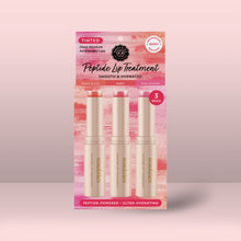 Load image into Gallery viewer, Tinted Peptide Lip Treatment Trio – Smooth &amp; Hydrated