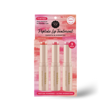 Load image into Gallery viewer, Tinted Peptide Lip Treatment Trio – Smooth &amp; Hydrated