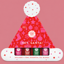 Load image into Gallery viewer, Hey Santa Holiday Essential Oil Set of 4