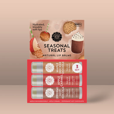 Natural Lip Balm Trio – Seasonal Treats Collection