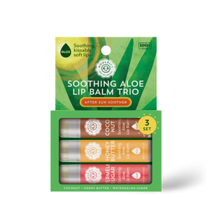 Soothing Aloe Lip Balm Trio - After Sun Soother