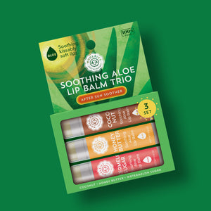 Soothing Aloe Lip Balm Trio - After Sun Soother