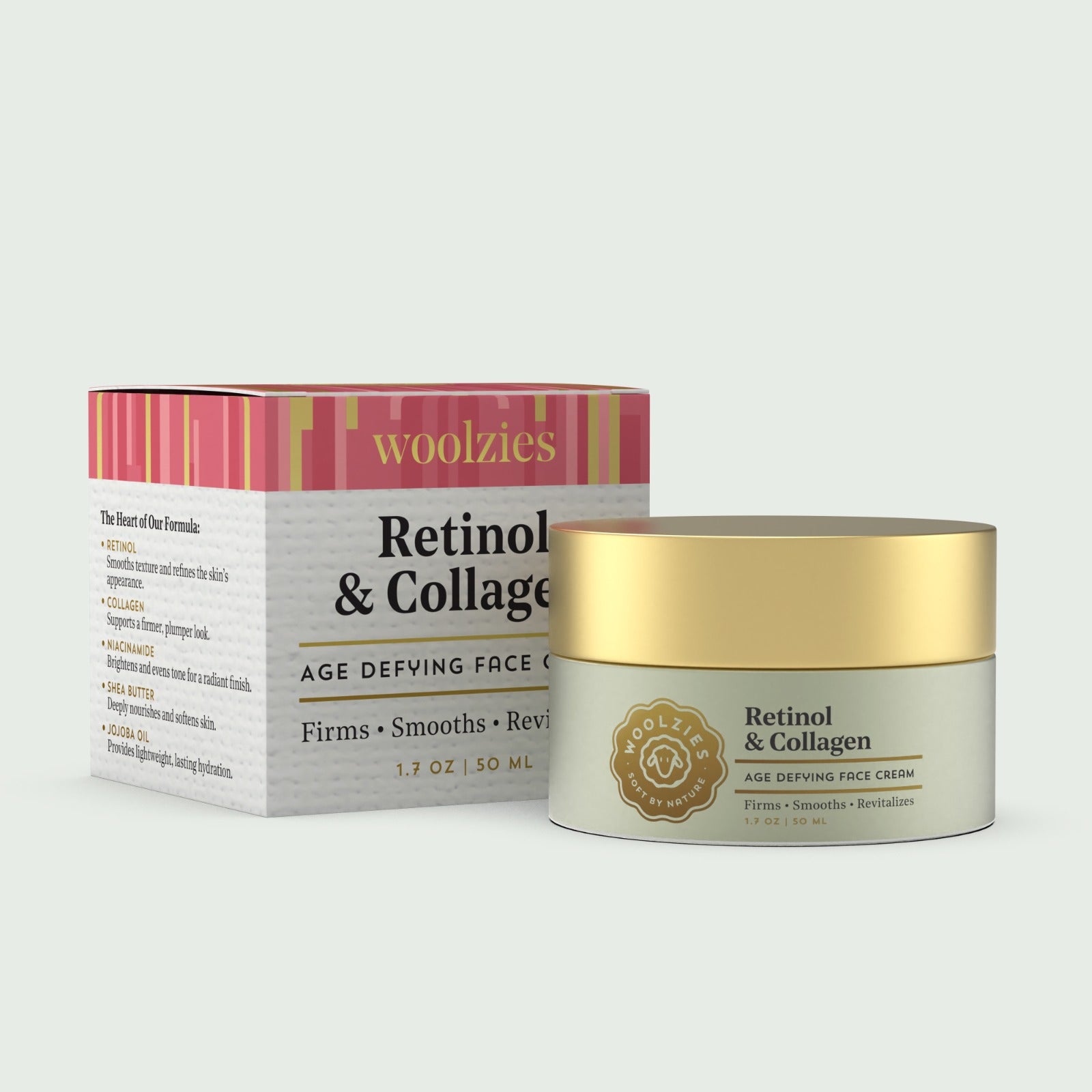 Age-Defying Face Cream - Retinol & Collagen – Woolzies.com
